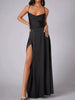 Lace Up Back Split Maxi Dress by Wild and Free Boutique