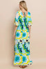 Floral Printed Slit Maxi Dress For Women – Summer Floral Maxi Dress, Elegant Slit Maxi Dress, Feminine Floral Dress, Romantic Floral Dress, Chic Summer Maxi Dress, Vibrant Slit Dress, Sophisticated Floral Dress by Stevvex