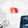 Watercolor Basketball Graphic Tee by Anchored Grace Boutique