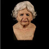 Halloween Granny Mask Latex Headgear Wig Mask by My Store