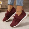 Women’s Lace‑Up Mesh Walking Flats by FitiqueFit