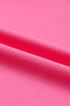 Pink Tulle Ruffle Sleeve Top