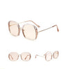 Large Half Frame UV400 Sunglasses – Colorful Fashion Shades by FitiqueFit