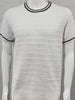Men's Plus Size Texture Round Neck Contrast Trim T-Shirt