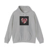 Distressed Heart Collage Hoodie | Soft Grunge Hearts, punk heart design by Tristan’s Treehouse