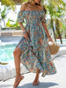 Women’s Paisley One‑Shoulder Maxi Dress by FitiqueFit