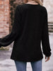 Ruffle Cuff Long Sleeve T-Shirt by Simply Love