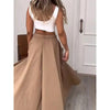 Women’s Cropped Vest & High-Waisted Slit Skirt Matching Set by FitiqueFit