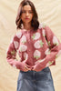 SO ME Strawberry Fruit All Over Button Sweater Cardigan by FitiqueFit