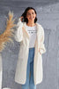 Red Double Take Full Size Hooded Teddy Bear Jacket with Thumbholes Ultra-Cozy & Stylish Comfortable Outerwear by Stevvex