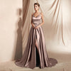 V-neck Simplicity Small Trailing Temperament Annual Meeting Sexy Host Evening Dress