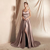 V-neck Simplicity Small Trailing Temperament Annual Meeting Sexy Host Evening Dress