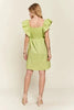 Smocked Back Ruffled Cap Sleeve Babydoll Dress For Summer – Feminine, Flattering, Comfortable, Playful Charm by Stevvex