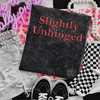 Slightly unhinged Embroidered Mineralwash Tshirt by Madness & Mayhem LLC