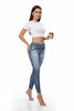 Retro Denim-Look Butt-Lifting Yoga Leggings – High-Elastic Fitness Pants by FitiqueFit