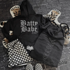 Batty Babe Front/Back hoodie by Madness & Mayhem LLC