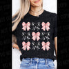 Pink & Black Ghost Coquette Bow - Tee by The Neeley Design Co Wholesale