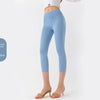 Denim-Look Capri Yoga Pants – Slim Fit High-Elastic Tummy Control Fitness Pants by FitiqueFit