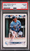 Graded 2022 Topps Update Bobby Witt Jr. #US100 Rookie RC Baseball Card PSA 9 Mint
