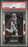 Graded 2021 Panini Prizm DP Ja'Marr Chase #185 Rookie RC Football Card PSA 10 Gem Mint