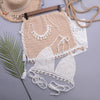 Bikini Set Woman Crochet Shell Tassel Bikini Top And Seashell Beach Skirt Lace See Through Bikini Women Beach Summer 2 Piece Outfits Crochet Mesh Bikini Top and Skirt Set by Stevvex