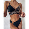 Fashion Bikini Set One Shoulder Women's Swimsuits High Waist Bright Color Swimwear Women Rings Ribbed Bikinis Women's Ribbed O-Ring String Bikini Swimsuit Comfortable Swimwear Two Pieces Bathing Suit by Stevvex