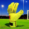 ONEKEEPER VECTOR Junior Fluorescent Yellow Kids & Junior Goalkeepers | Removable Finger Saves | Spines Sold Separately