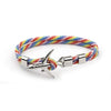 Modern Fashion Airplane Anchor Bracelets Men Charm Rope Chain Paracord Bracelet Women Male Air Force Style Wrap Metal Sport Hook Gift by Stevvex