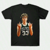 Larry Bird Retro 90s Graphic T-Shirt by Dog Mom Hat