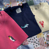 Penguin Embroidered T-Shirt by EnjoyMyDesign LLC