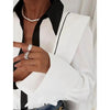 Women’s Black White Colorblock Shirt by FitiqueFit