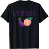 Men’s 220g Heavyweight Cotton T-Shirt – Double-Sided Print Tee with Healthy Lifestyle Theme by Dog Mom Hat