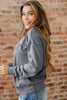 High-rise saved by grace Letter Embroidery Mineral Wash Loose Sweatshirt by Wild and Free Boutique