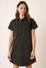 Button Detail Collared Neck Short Sleeve Shirt Dress For Women – Casual, Chic and Versatile Wardrobe Essential by Stevvex