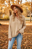 Solid Color V-Neck Pullover Knit Sweater | Relaxed Distressed Fit by FitiqueFit