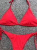Bikini Leopard Print 2 Piece Swimsuit for Women – High Cut Lace-Up Backless Flattering Bikini Set with Halter Spaghetti Strap – Stretchy Sexy and Stylish Swimwear for Pool Beach and Summer Vacation by Stevvex