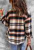 Classic Plaid Button Front Shirt Jacket with Breast Pockets Casual & Minimalist Outerwear by Stevvex