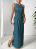 One Shoulder Sleeveless Maxi Dress Elegant & Sophisticated Evening Wear Women Luxury Party Dress by Stevvex