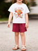 Children's Bear Graphic T-Shirt & Shorts Set by Simply Love