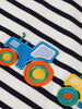 Children's Embroidered Striped Round Neck T-Shirt by Simply Love
