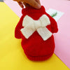 Bowknot Dog Clothes Cat Costume Hollow Knit Dog Sweater by My Store