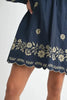 Embroidered Long Sleeve Peasant Mini Dress For Women – Embroidered Mini Dress, Long Sleeve Peasant Dress, Bohemian Dress, Casual Peasant Dress, Timeless Elegance Dress by Stevvex