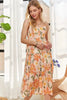 Smocked Back Floral Adjustable Strap Midi Dress For Women – Feminine, Floral, Fluttering, Comfortable Midi Dress by Stevvex