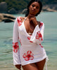 Women's 3-Piece Swimsuit Set – V-Neck Long Sleeve Wrap Skirt by FitiqueFit