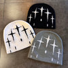 Starry Y2K Trendy Retro Knit Unisex Cross Knit Cap by My Store