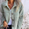 Plus Size Women’s Solid Color Sherpa Jacket by FitiqueFit