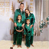 Children's Long-sleeved Parent-child Ice Silk Pajamas Suit by My Store