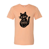 Cat And Coffee T-Shirt by Furr Baby Gifts