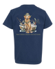 Dog in Boat Youth Southern Down Outfitters Short Sleeve Tee by DoodleBug's