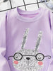Children's Cartoon Rabbit Long Sleeve T-Shirt by Simply Love